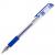 Ручка гелева Deli E6600 синiй 0,5мм з гумовим грипом